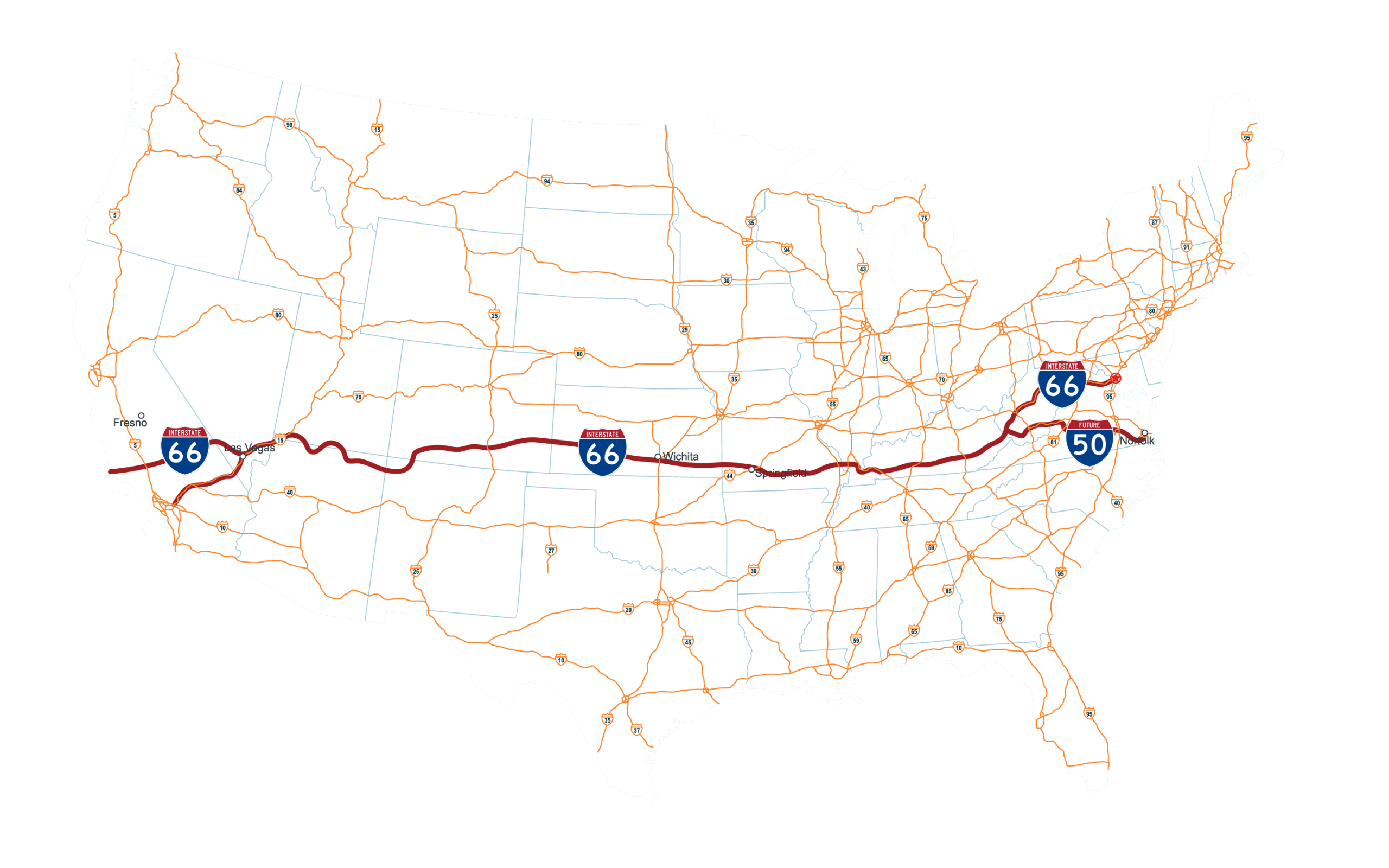 TransAmerica Corridor I-66 and I-50